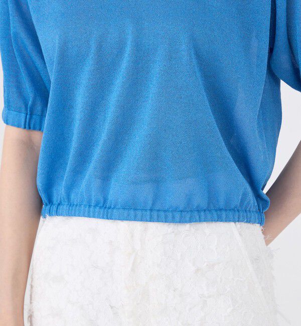 MACPHEE「ドライレーヨン パフスリーブプルオーバー」|ニット・セーター|