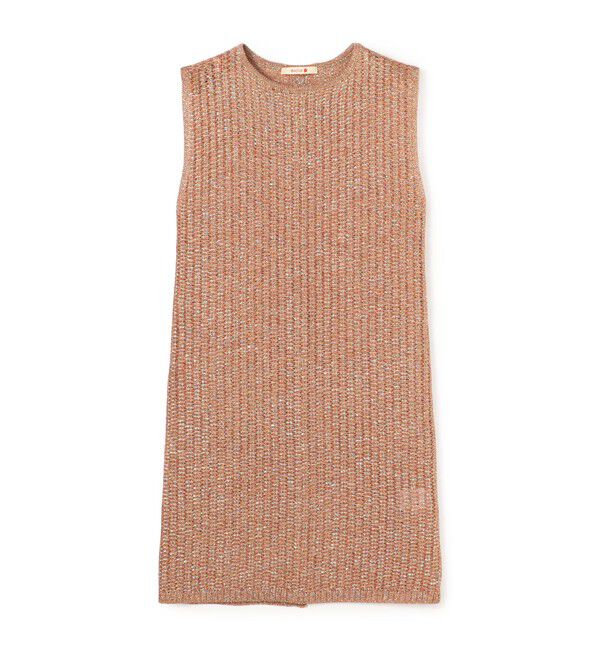 BACCA「オーロラフィルム リネンチュニック」|ニット・セーター|33 ピンク