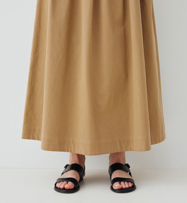 GALERIE VIE「ノンマーセライズドコットン ランダムタックスカート」|スカート|