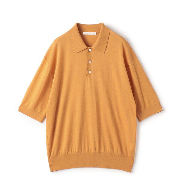 GALERIE VIE「クレープコットン ポロカラープルオーバー」|ニット・セーター|25 イエロー