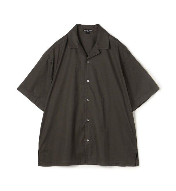 JAMES PERSE「ストレッチポプリン オープカラーシャツ MCOE3790」|シャツ・ブラウス|55 ダークグリーン