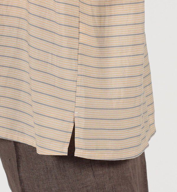 TOMORROWLAND MENS「セルロールポリエステル スキッパー プルオーバーシャツ」|シャツ・ブラウス|