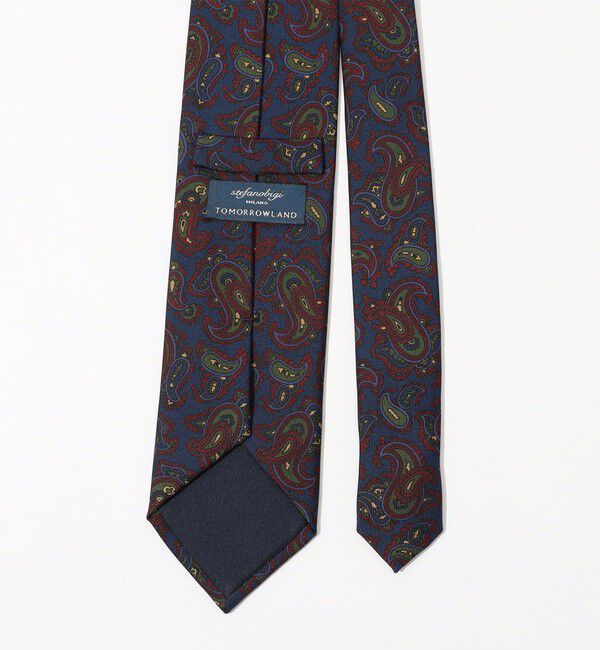 TOMORROWLAND GOODS「STEFANO BIGI シルクプリント ペイズリー柄ネクタイ」|ネクタイ・蝶ネクタイ|