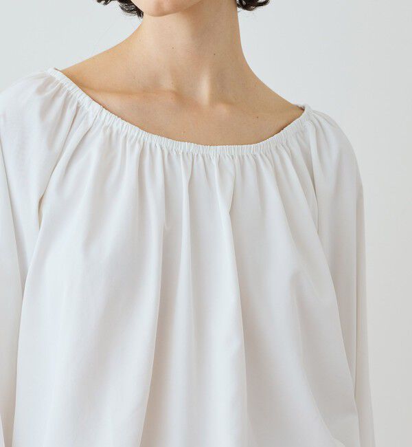 JAMES PERSE「マットサテン ギャザーブラウス WLMP3985」|シャツ・ブラウス|