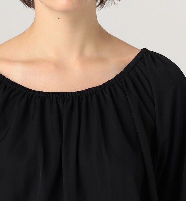 JAMES PERSE「マットサテン ギャザーブラウス WLMP3985」|シャツ・ブラウス|