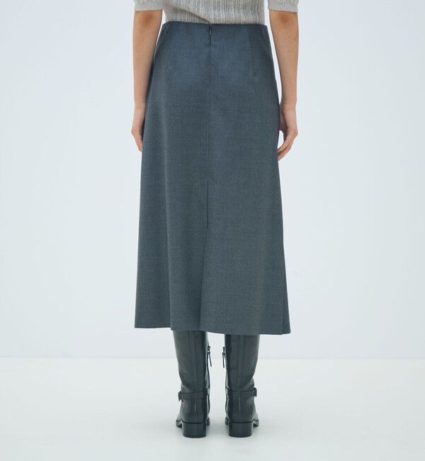 MACPHEE「ウールナチュラルストレッチ プリーツスカート」|スカート|
