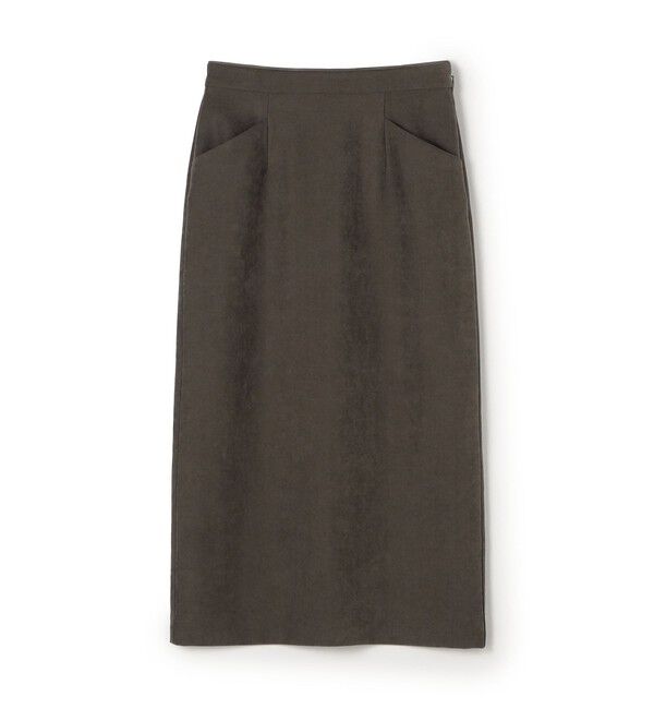 Ballsey「ビンテージスエード タイトスカート」|タイト|49 ダークブラウン