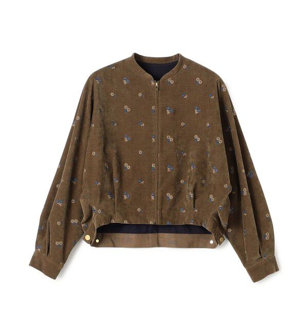 TOMORROWLAND collection「フルーロンベル ジップアップブルゾン」|ブルゾン・スタジャン|46 ブラウン系
