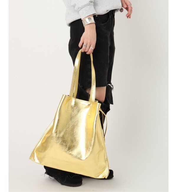  「【blancle/ ブランクレ】M.LETHER SQUEEZE BIG TOTE」|トートバッグ|