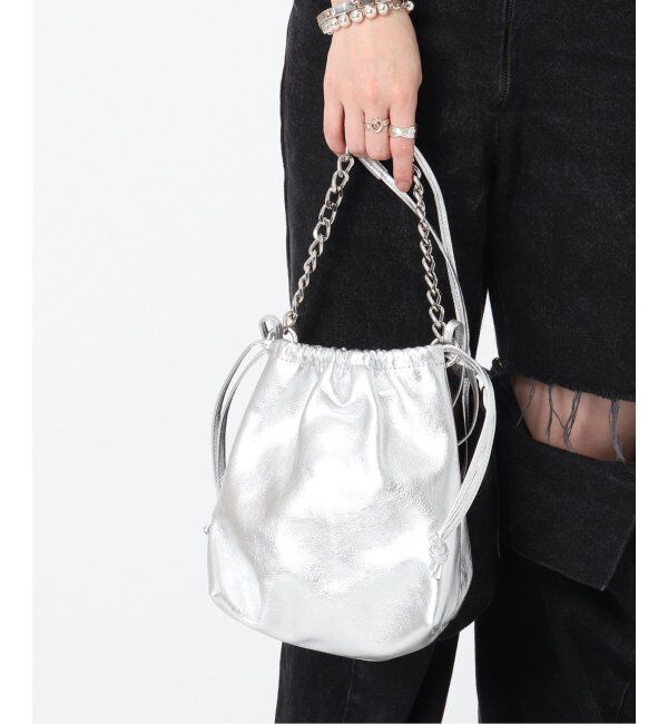  「【blancle/ ブランクレ】M.LETHER Chain lift sh s」|ショルダー・メッセンジャー|シルバー