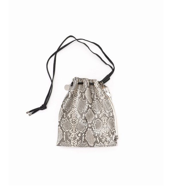  「【blancle/ ブランクレ】FAKE.SNAKE ZIP DRAWSTRING S」|ショルダー・メッセンジャー|