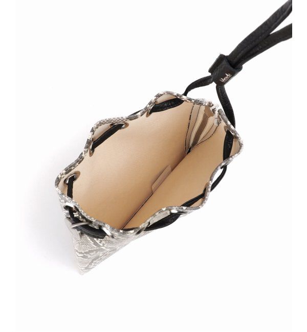  「【blancle/ ブランクレ】FAKE.SNAKE ZIP DRAWSTRING S」|ショルダー・メッセンジャー|