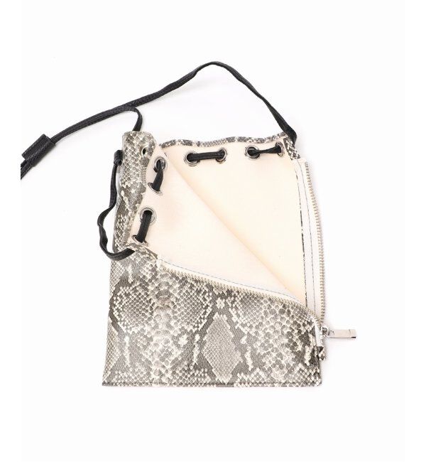  「【blancle/ ブランクレ】FAKE.SNAKE ZIP DRAWSTRING S」|ショルダー・メッセンジャー|