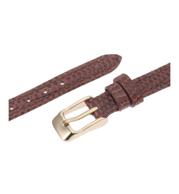 HIROB「lizard leather belt 10mm Brown」|その他|