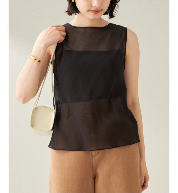 Plage「COTTON SILK SHEER N/S ブラウス」|シャツ・ブラウス|