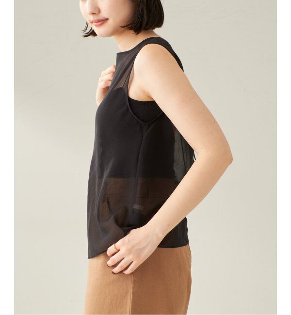 Plage「COTTON SILK SHEER N/S ブラウス」|シャツ・ブラウス|