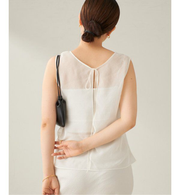 Plage「COTTON SILK SHEER N/S ブラウス」|シャツ・ブラウス|ナチュラル