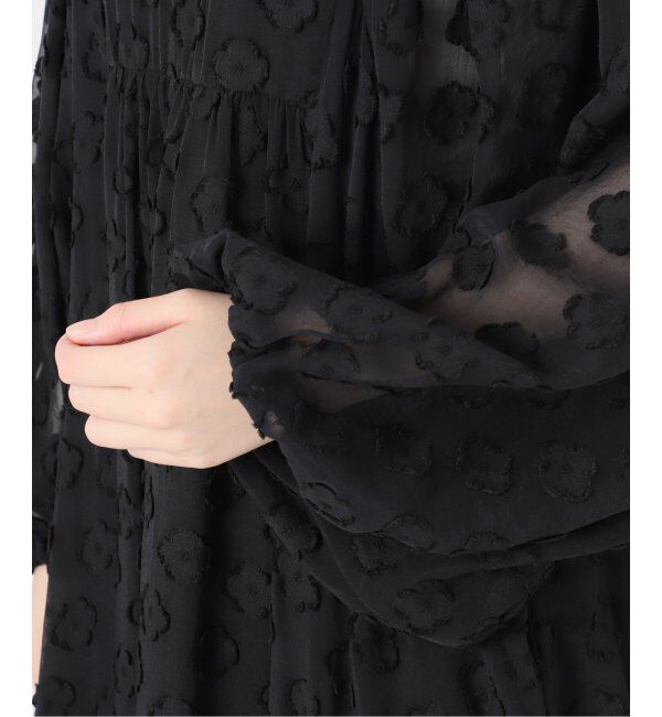 IENA「フラワージャガードボザムドレス」|ワンピース|