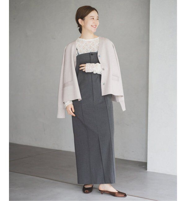 IENA「スーパーファインスムース ショートカーディガン」|カーディガン|