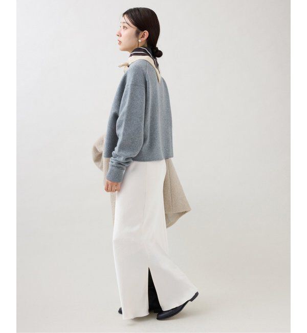 IENA「《追加9》ダブルサテンスカート」|スカート|