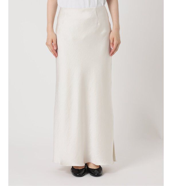 IENA「《追加9》ダブルサテンスカート」|スカート|