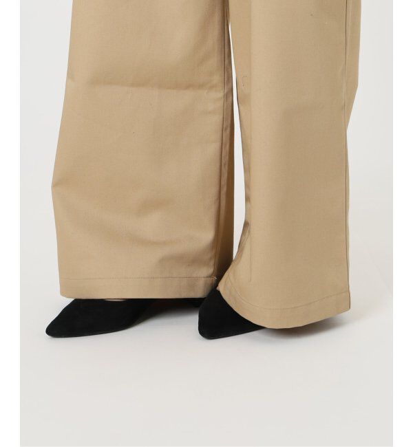 SLOBE IENA「チノタックワイドパンツ」|チノ|