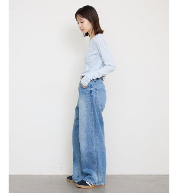 SLOBE IENA「《追加4》miller/ミラー SLOBE別注 SHEER RIB クルーネック」|Tシャツ・カットソー|