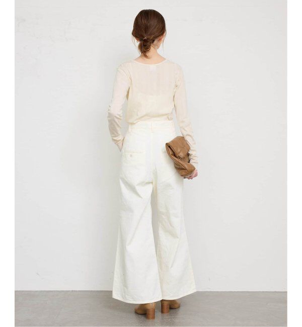 SLOBE IENA「《追加4》miller/ミラー SLOBE別注 SHEER RIB クルーネック」|Tシャツ・カットソー|