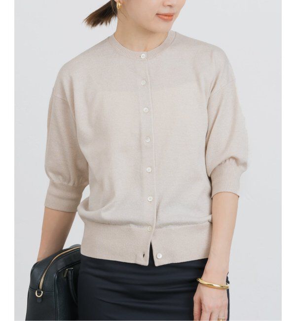 IENA「LEVITAクルーカーディガン」|カーディガン|