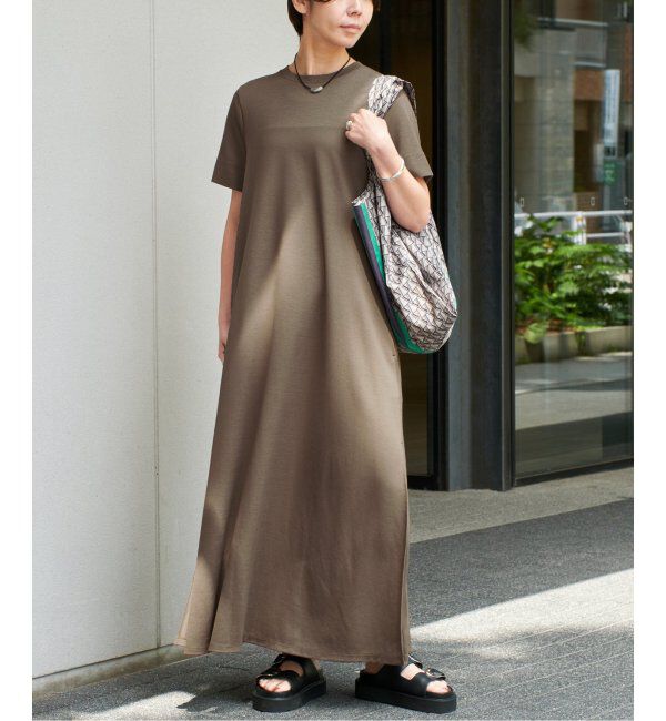 VERMEIL par iena「ブライトマキシカットワンピース」|ワンピース|カーキ
