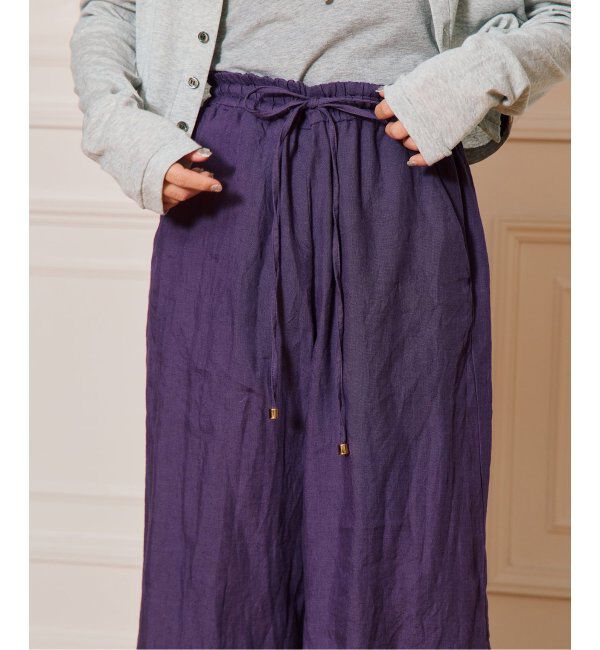 IENA LA BOUCLE「IENA LA BOUCLE リネンブロードイージーパンツ」|その他|