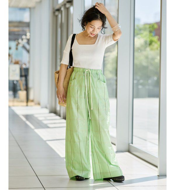 IENA LA BOUCLE「IENA LA BOUCLE リブスクエアネックカットソー」|Tシャツ・カットソー|