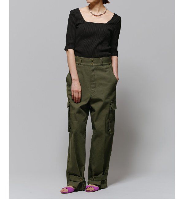 IENA LA BOUCLE「IENA LA BOUCLE リブスクエアネックカットソー」|Tシャツ・カットソー|