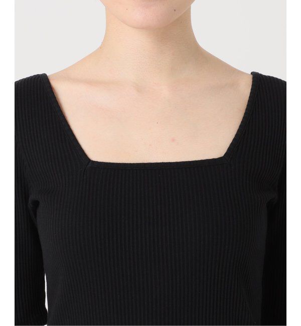 IENA LA BOUCLE「IENA LA BOUCLE リブスクエアネックカットソー」|Tシャツ・カットソー|