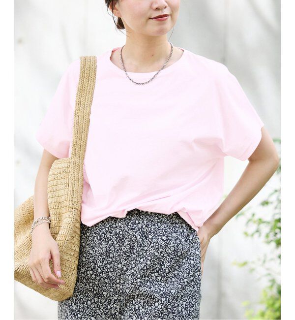 IENA「ATON/エイトン SUVIN 60/2 CAP SLEEVE TEE Tシャツ」|Tシャツ・カットソー|