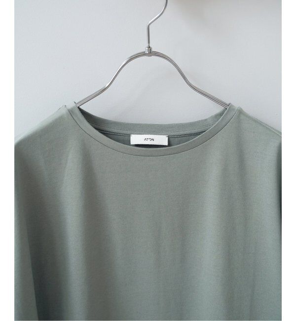 IENA「ATON/エイトン SUVIN 60/2 CAP SLEEVE TEE Tシャツ」|Tシャツ・カットソー|