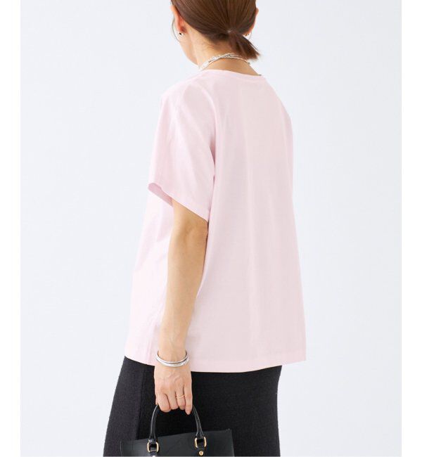 IENA「ATON/エイトン SUVIN 60/2 CAP SLEEVE TEE Tシャツ」|Tシャツ・カットソー|