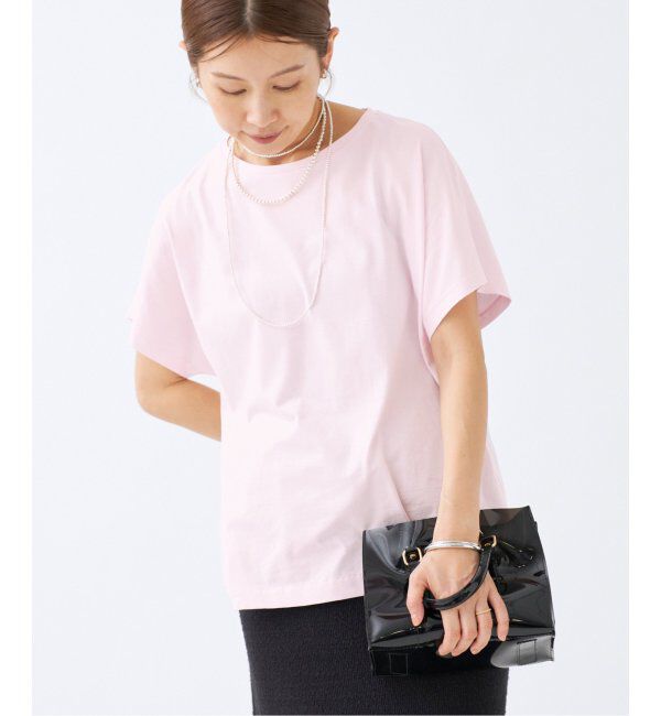 IENA「ATON/エイトン SUVIN 60/2 CAP SLEEVE TEE Tシャツ」|Tシャツ・カットソー|