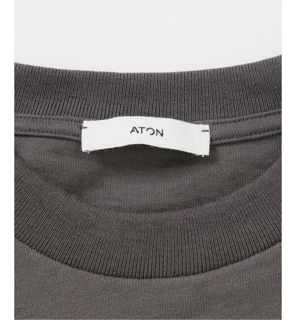 IENA「ATON/エイトン 別注 AIR SPINNING OVER SIZE TEE Tシャツ」|Tシャツ・カットソー|