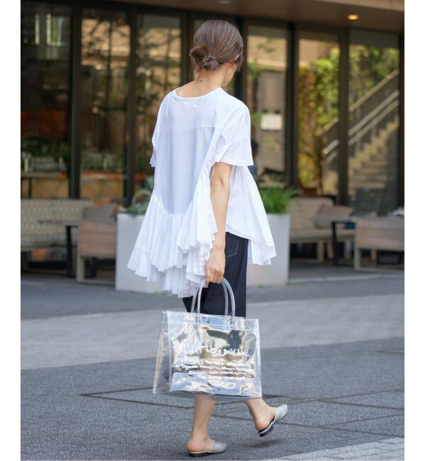 IENA「《追加》AAYUSHI/アユーシ ロングティアードフリルテールトップス」|Tシャツ・カットソー|