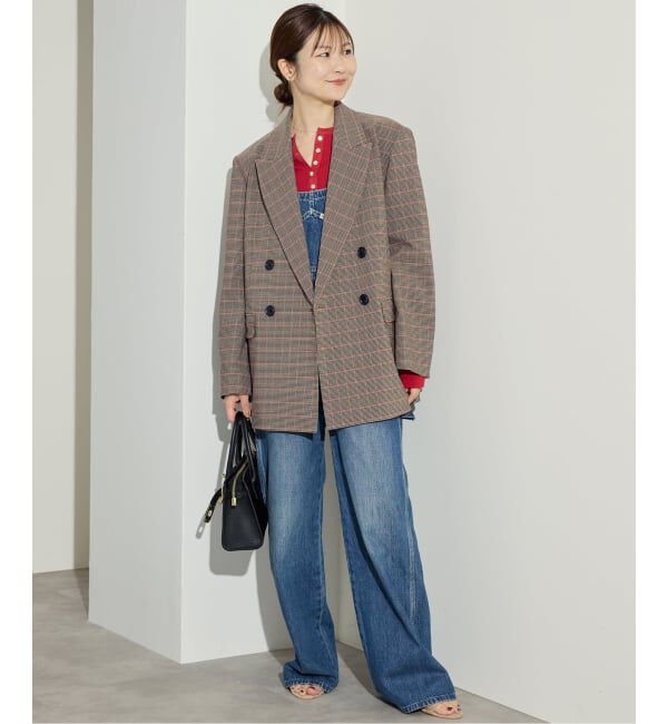 SLOBE IENA「チェックビックジャケット」|テーラードジャケット|