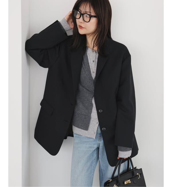 SLOBE IENA「フェイクレイヤードカーディガン」|カーディガン|