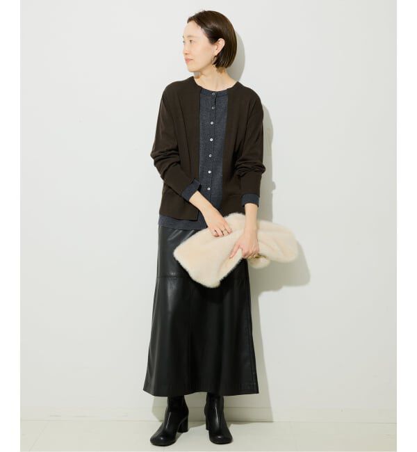 SLOBE IENA「フェイクレイヤードカーディガン」|カーディガン|