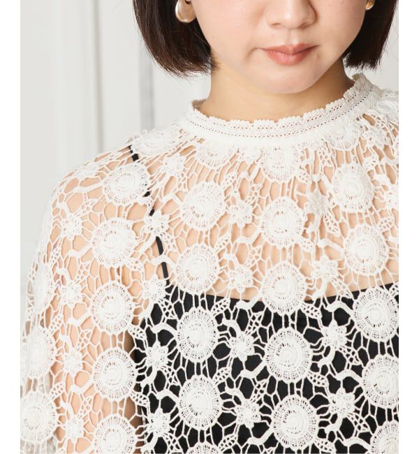 IENA LA BOUCLE「IENA LA BOUCLE レースポンチョ」|シャツ・ブラウス|