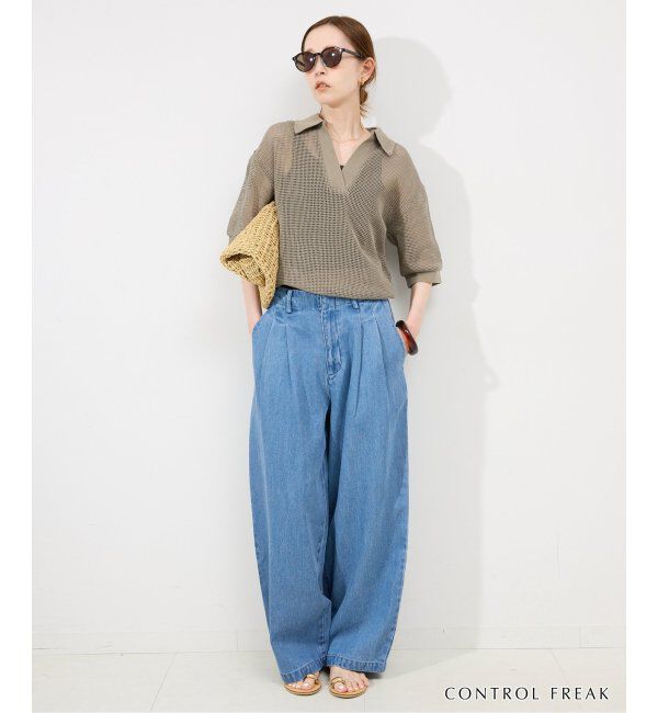 SLOBE IENA「《追加》CONTROL FREAK ペーパークロッシェバッグ 244-410503」|ショルダー・メッセンジャー|