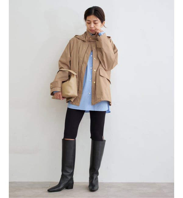 IENA「《一部カラーWEB限定》ボンディングフーデッドブルゾン」|その他|