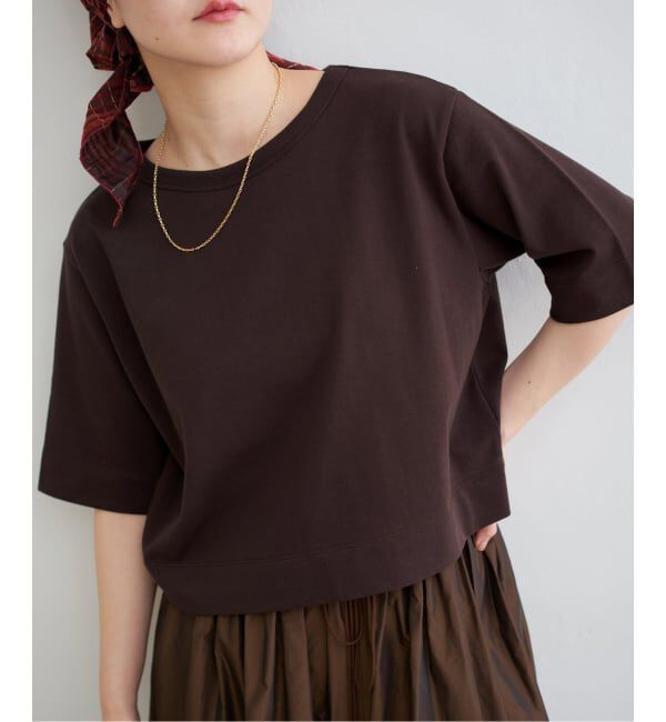 IENA「《WEB限定/追加》クロップドTシャツ」|Tシャツ・カットソー|