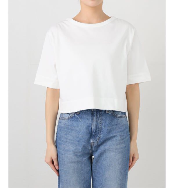 IENA「《WEB限定/追加》クロップドTシャツ」|Tシャツ・カットソー|