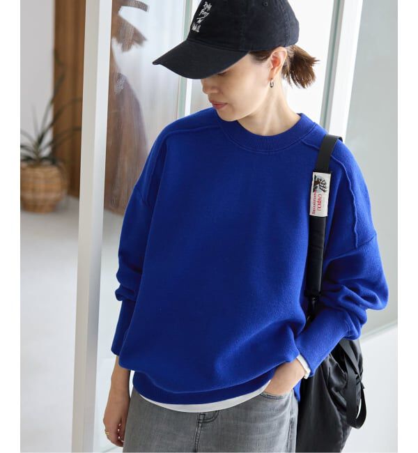 SLOBE IENA「《WEB限定/追加》オーバーサイズ スウェットライクニット」|ニット・セーター|