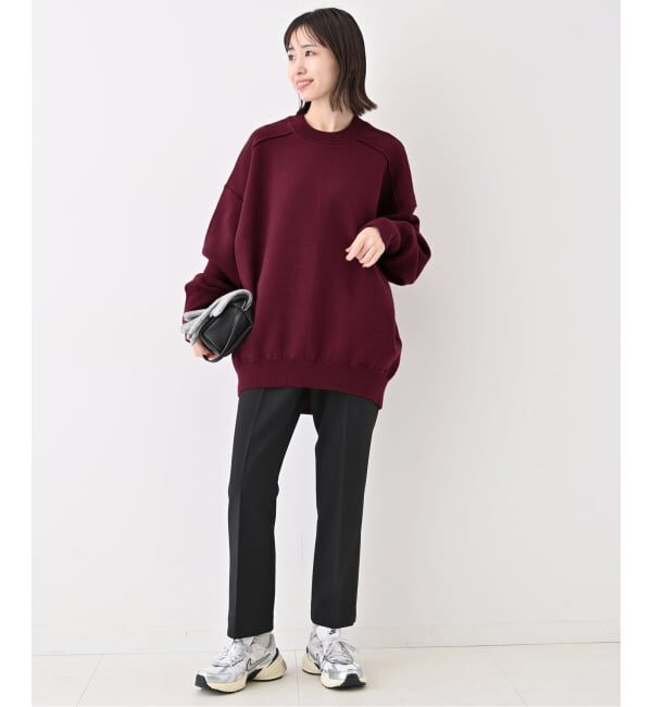 SLOBE IENA「《WEB限定/追加》オーバーサイズ スウェットライクニット」|ニット・セーター|